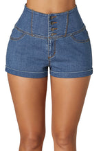Load image into Gallery viewer, High waisted jean Shorts
