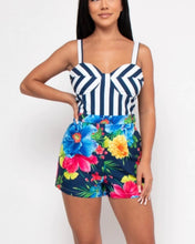 Load image into Gallery viewer, Tropical ROMPER WITH POCKETS
